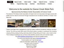 Tablet Screenshot of caesarcreekstatepark.com